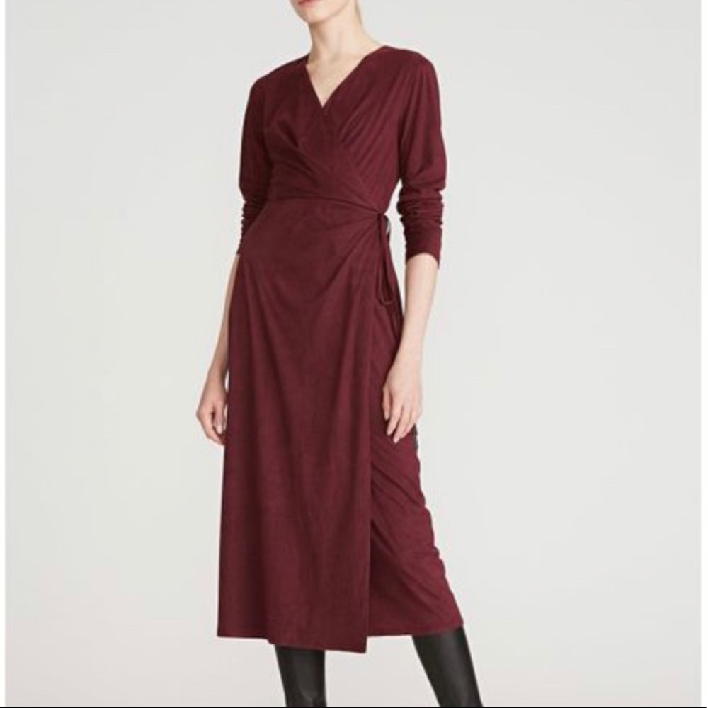 Halston Nadea Ultrasuede Jersey Dress size 2